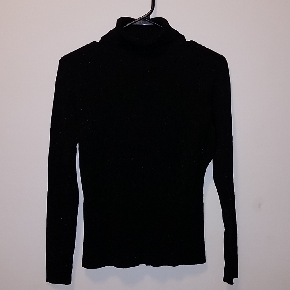 Worthington Black Turtleneck Long Sleeve Sparkly top